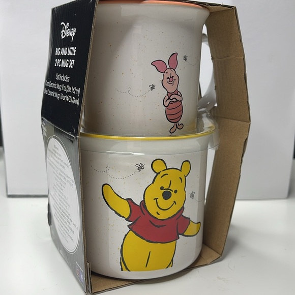 New Disney Winnie the pooh & Piget Big Mug Set Double Sided - Picture 6 of 13